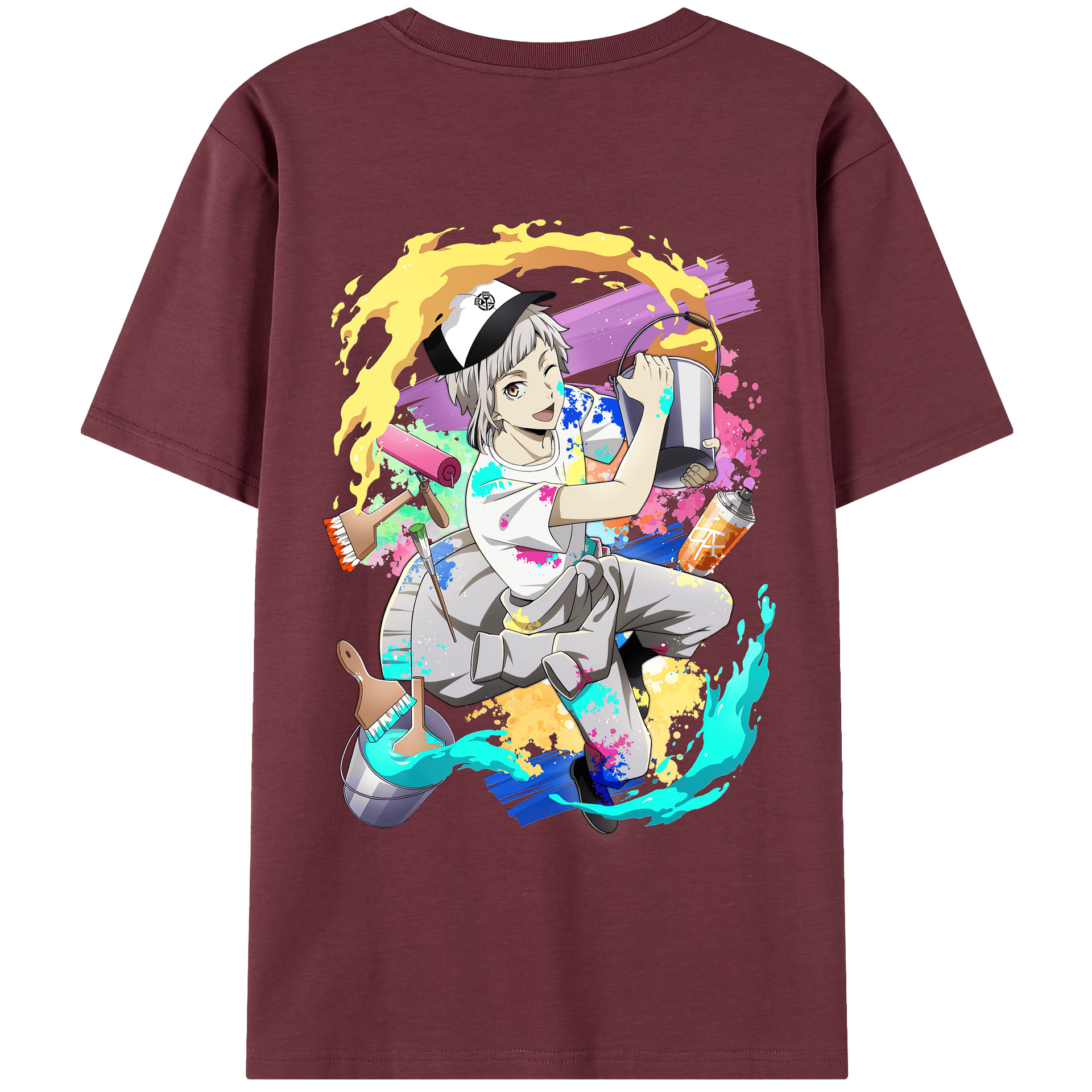 （画像用） 文豪ストレイドッグス Bungo Stray Dogs 綿100％半袖Tシャツ（背面プリント）